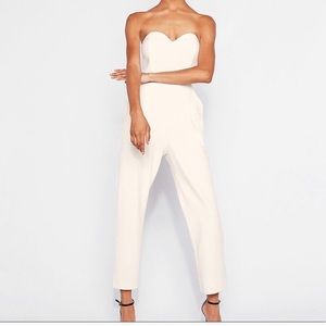Express sweetheart neckline jumpsuit